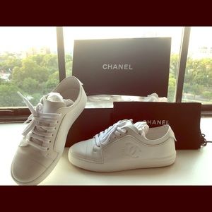 Authentic NWT Women’s 37.5 Chanel Sneakers